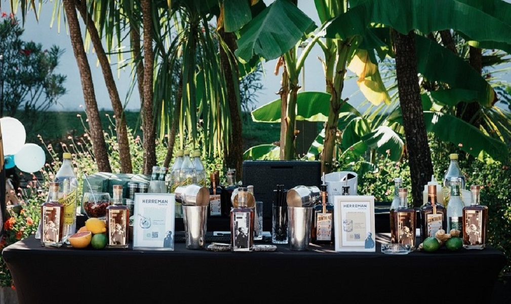 Photo bar à cocktails à domicile