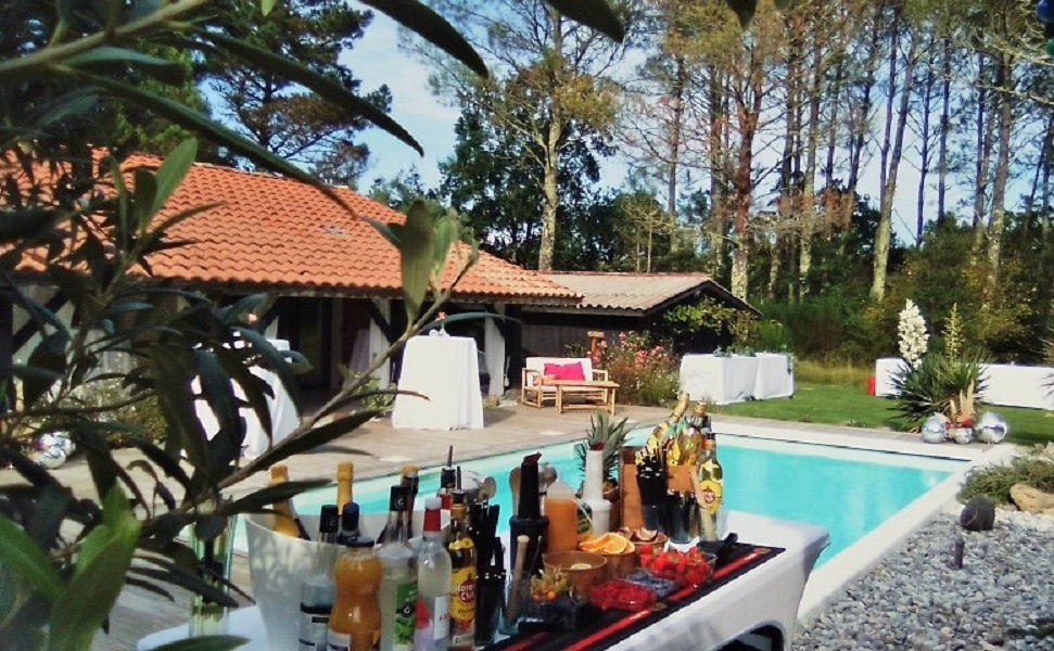 Photo bar à cocktails à domicile