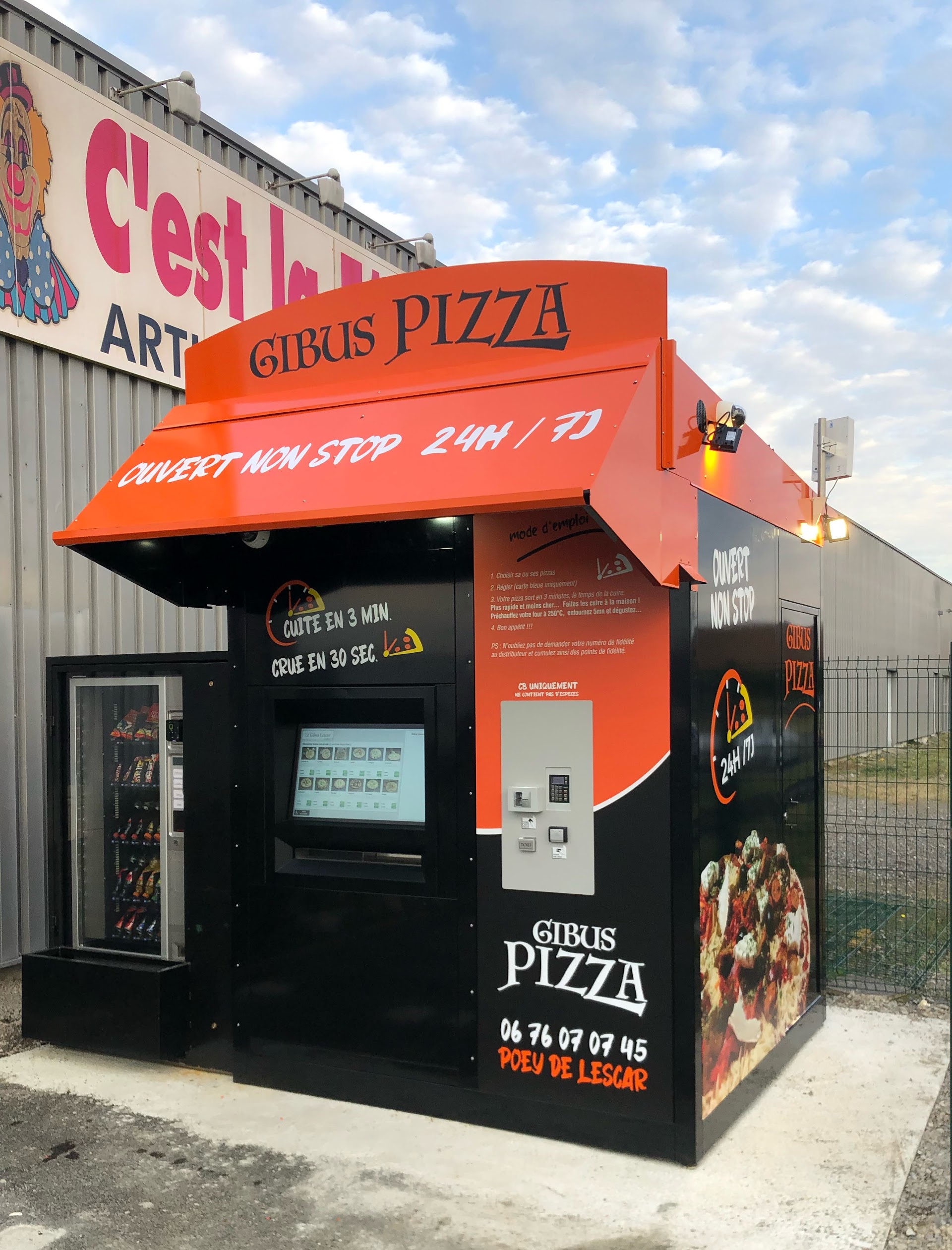 Photo Gibus Pizza distributeur de pizzas 24h/24 7j/7