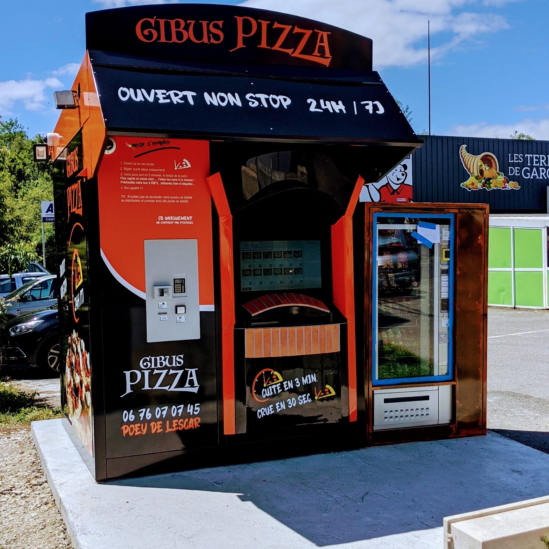 Photo Gibus Pizza distributeur de pizzas 24h/7j Lons