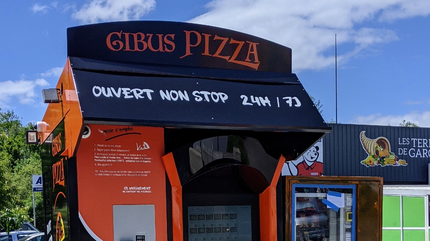 Photo Gibus Pizza distributeur de pizzas 24h/7j Lons