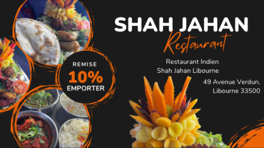 Photo Restaurant Indien Shah Jahan Libourne