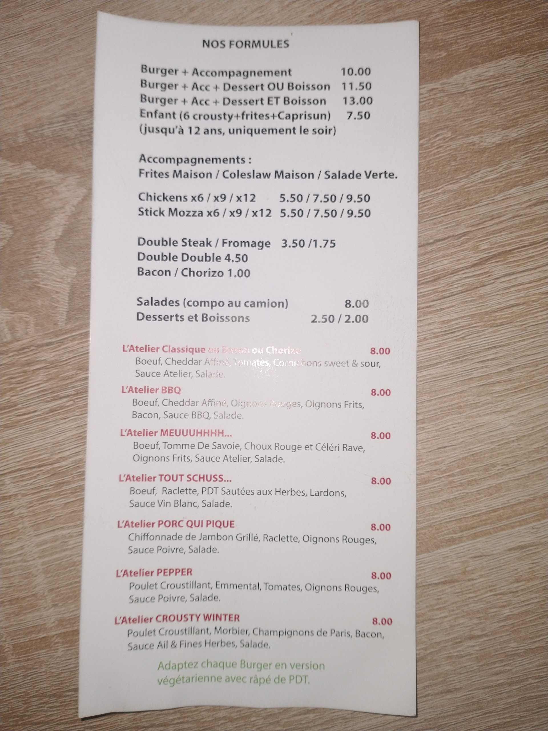 Photo Sarl L'Atelier Burger