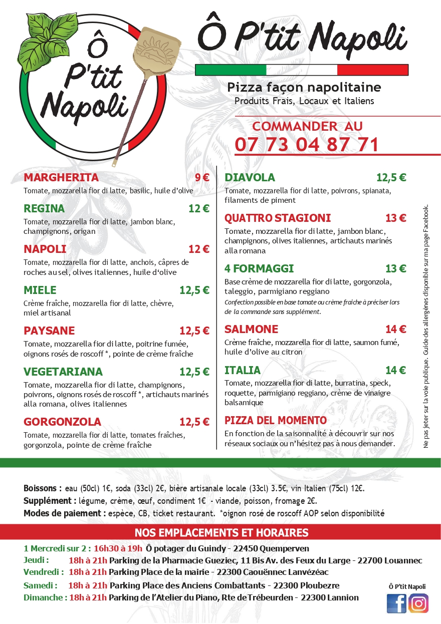 Photo Ô P'tit Napoli Pizza Lannion