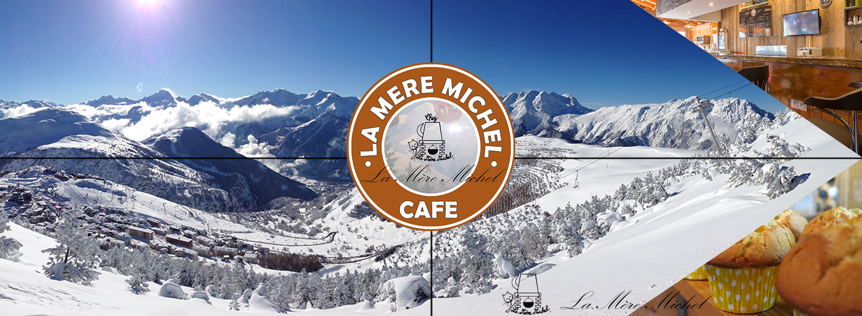 Photo LA MERE MICHEL Crêperie Snack Café Alpe d'Huez